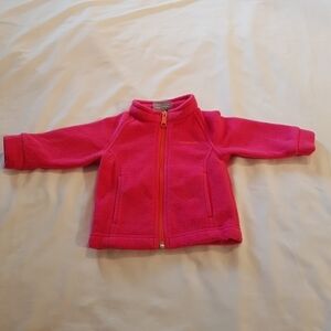 Columbia girls 3-6 months fleece zip up jacket